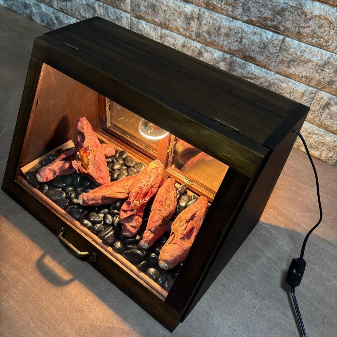 ホットショーケース ディスプレイケース 保温ショーケース 焼き芋ショーケース