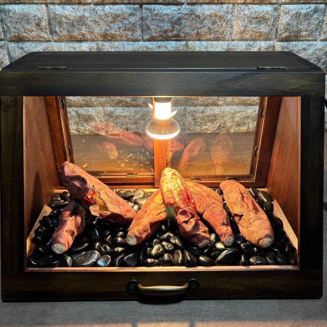 ホットショーケース ディスプレイケース 保温ショーケース 焼き芋ショーケース