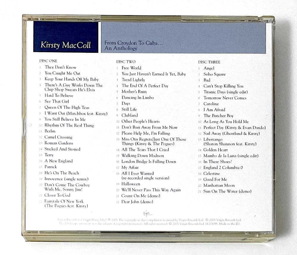 廃盤 3CD カースティ・マッコール FROM CROYDON TO CUBA