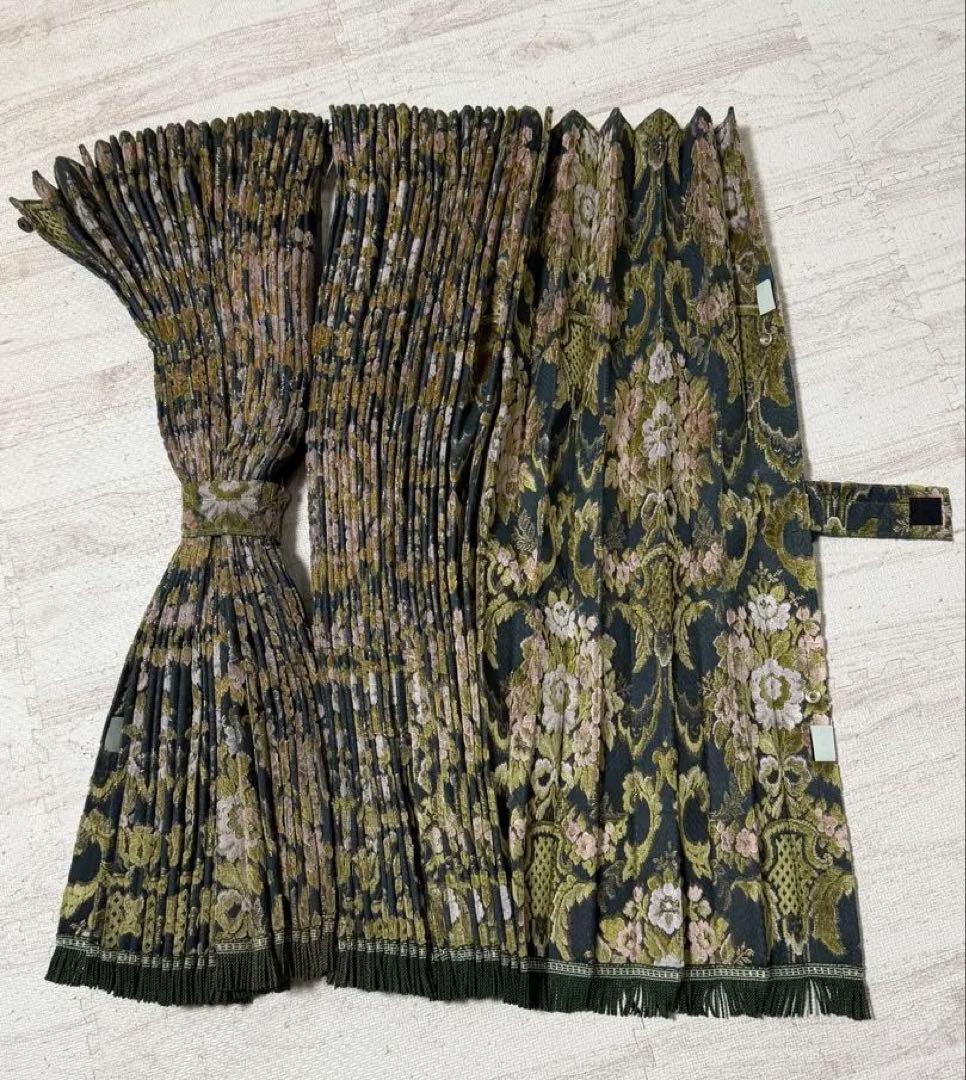 L7　金華山　花かご　花籠　フローラルグリーン　仮眠カーテン