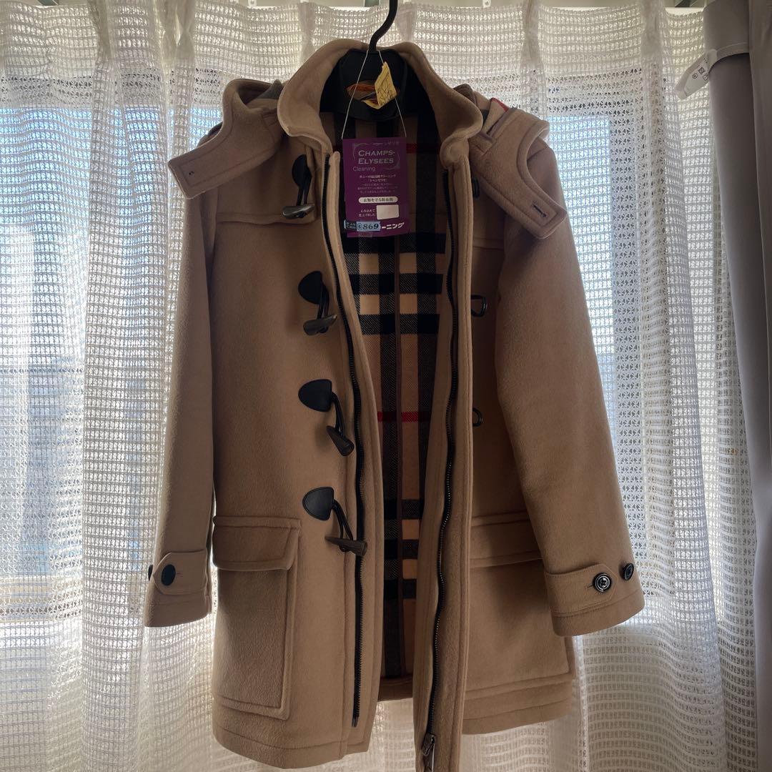 バーバリー ダッフルコート12y 152 クリーニング済み