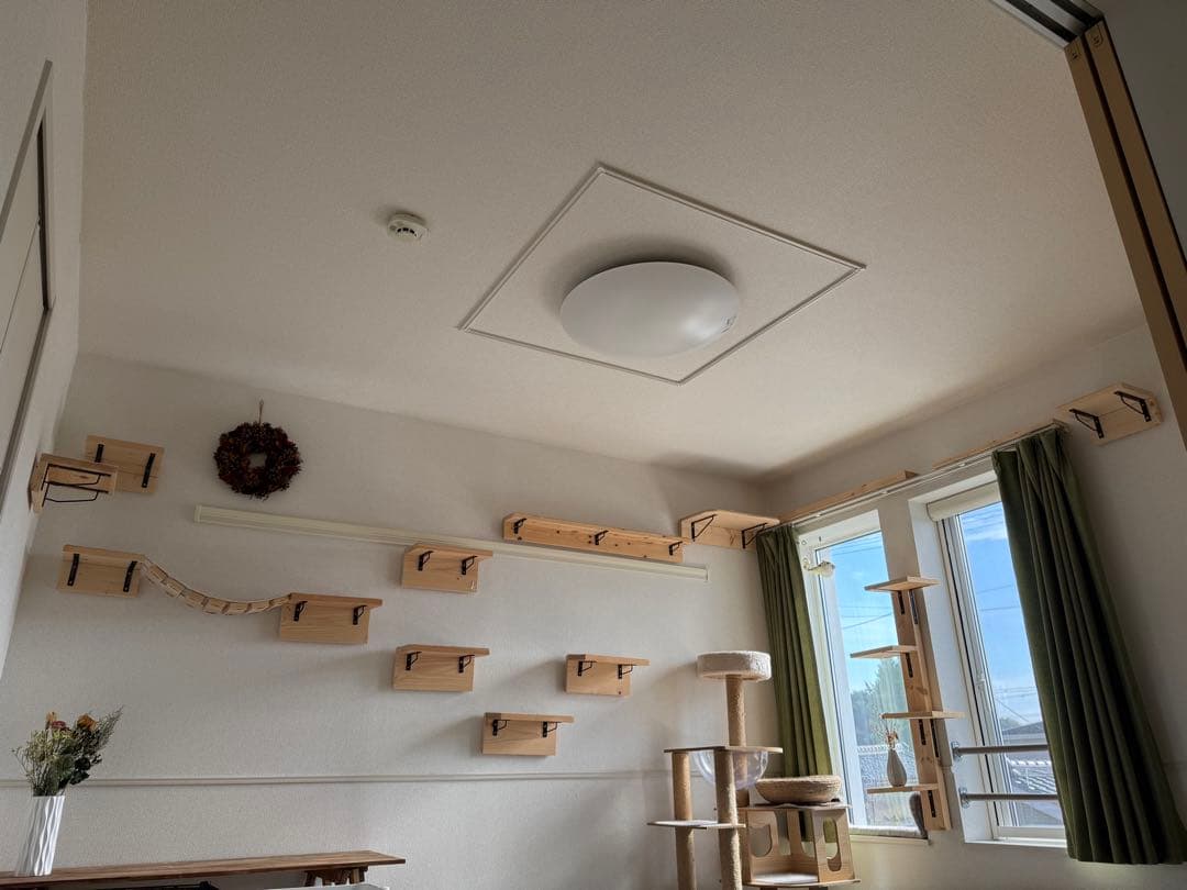 跡が目立たないから賃貸OK！DIYキャットウォーク/キャットステップ大量セット