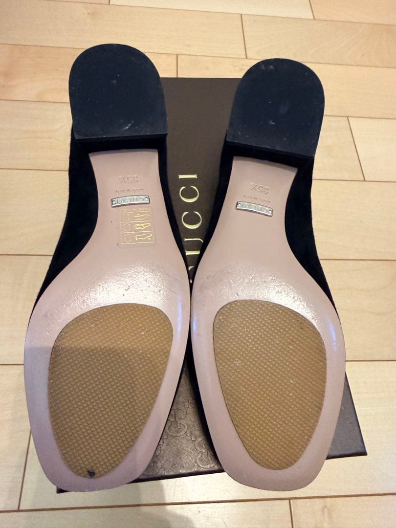 GUCCI グッチ/GGクリスタルビジューフラットシューズ/サイズ35 1/2