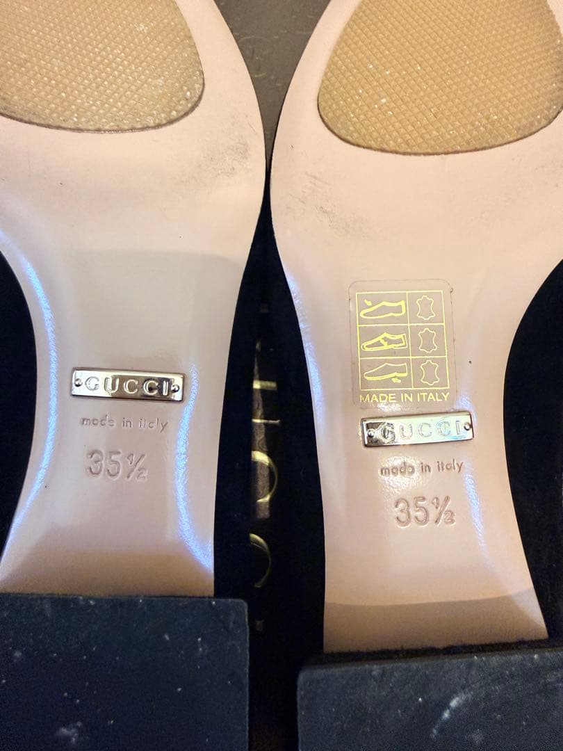 GUCCI グッチ/GGクリスタルビジューフラットシューズ/サイズ35 1/2