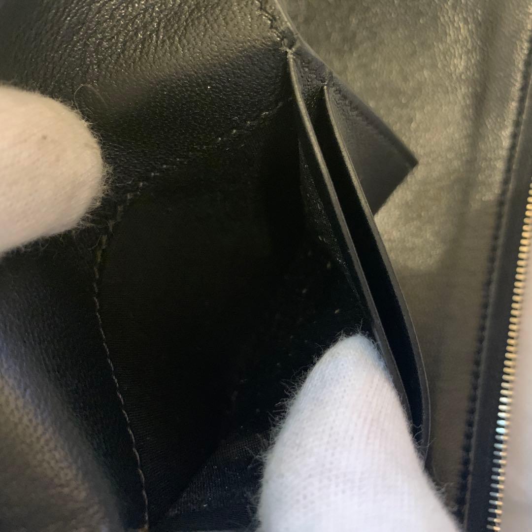 【希少】セリーヌ　パイソン　ラムスキン　ソロクラッチ　バイカラー　ポーチ