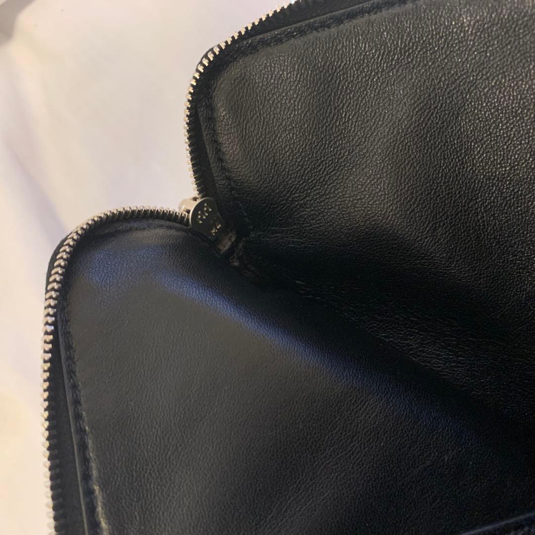 【希少】セリーヌ　パイソン　ラムスキン　ソロクラッチ　バイカラー　ポーチ