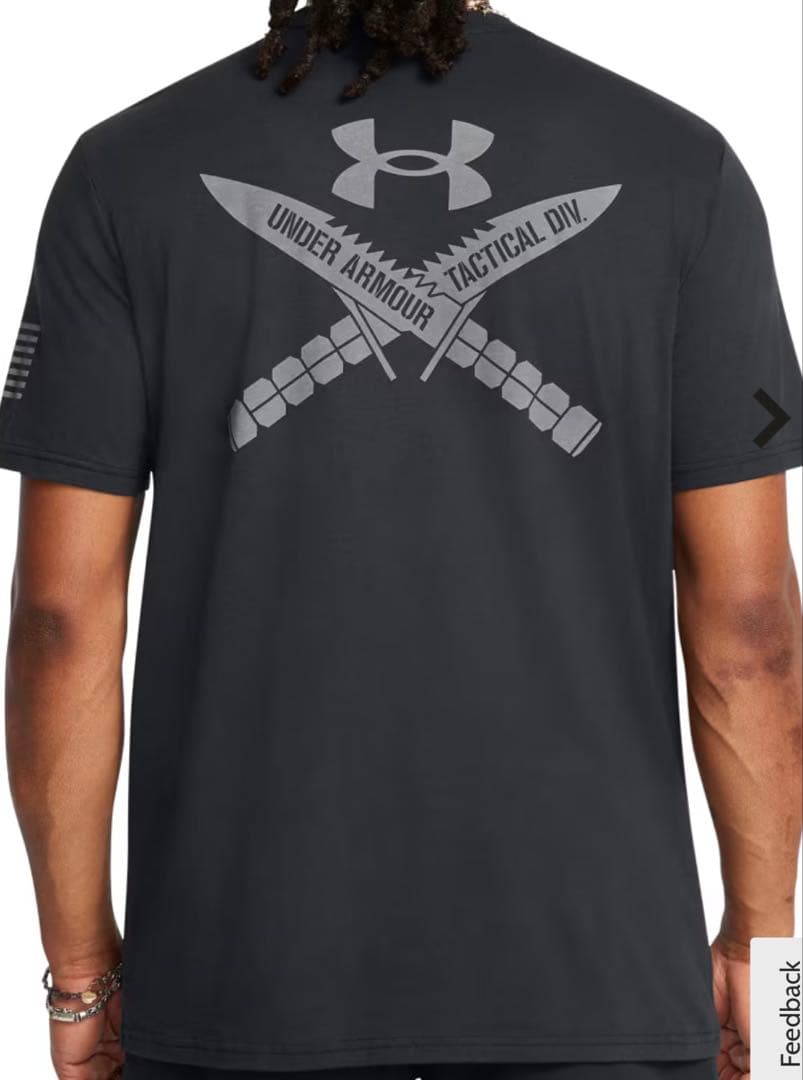 【日本未発売】新品　軍用　アンダーアーマータクティカル　Tシャツ Lサイズ 黒