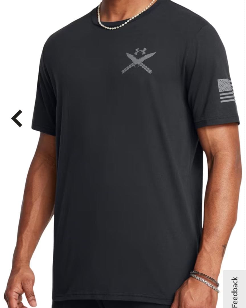 【日本未発売】新品　軍用　アンダーアーマータクティカル　Tシャツ Lサイズ 黒