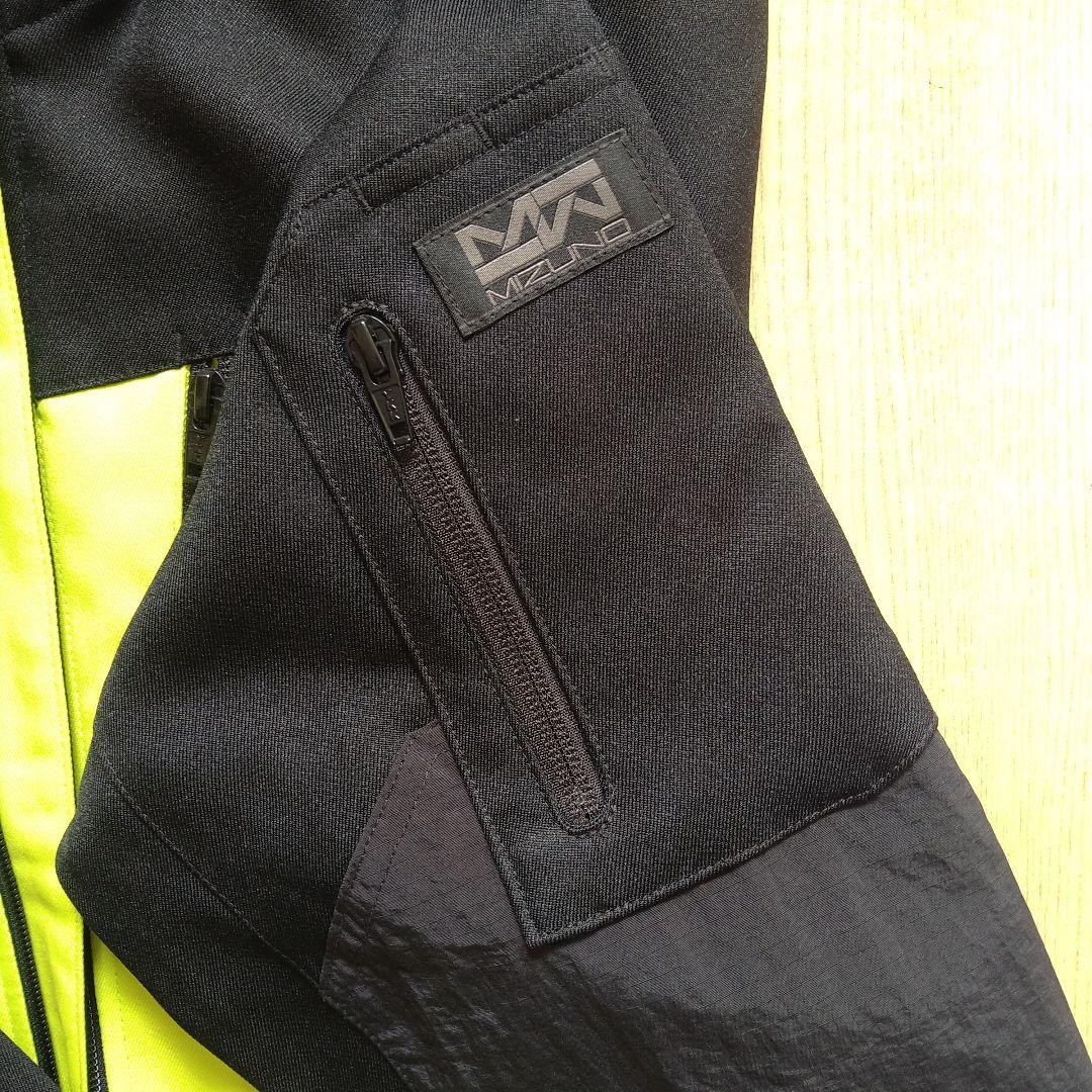 Mizuno フルジップウィンドブレーカー ブラック/ライム