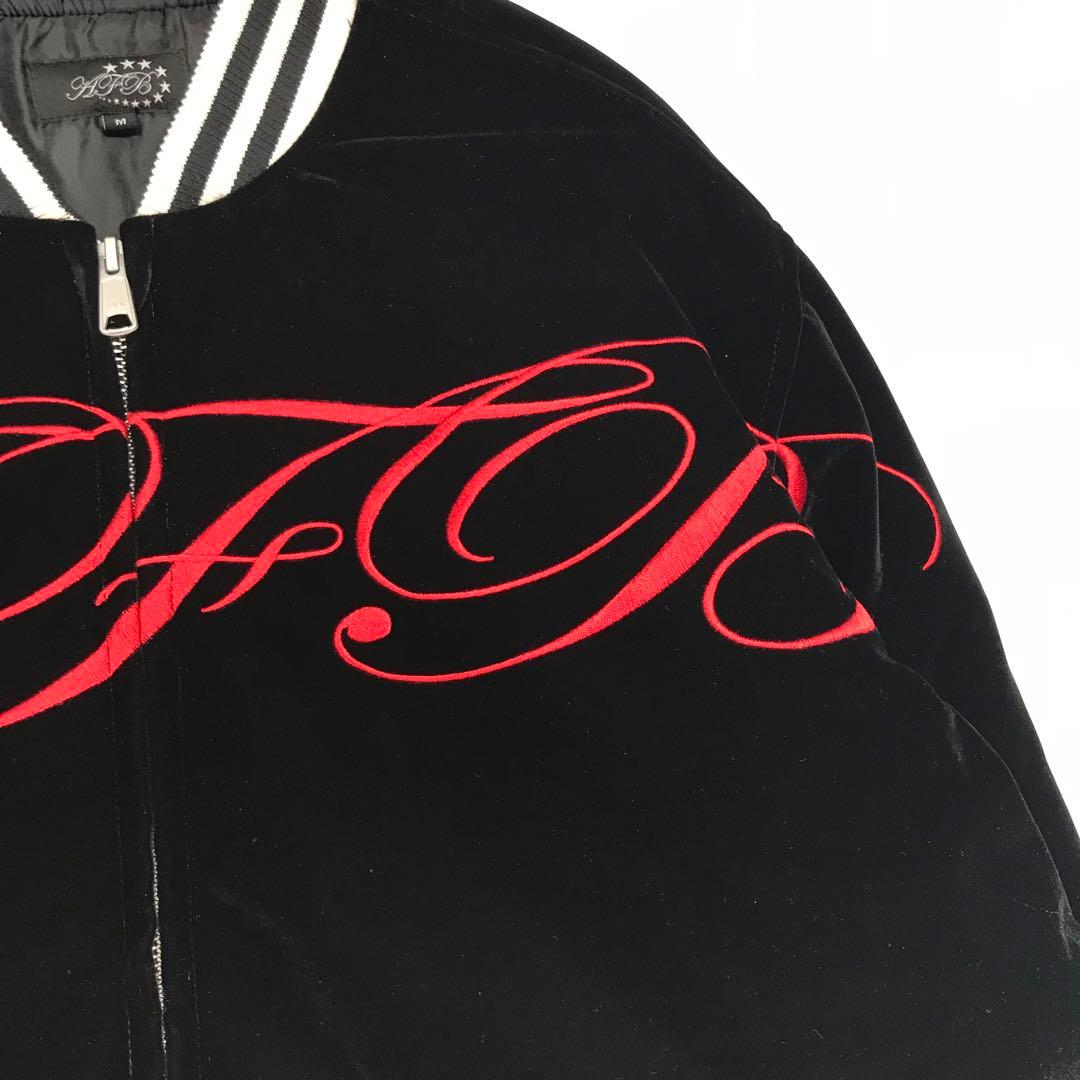 AFB ボンバージャケット　M　ベロア