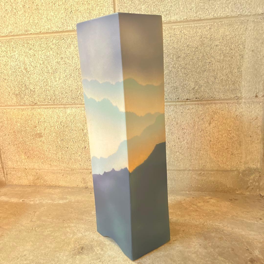 池坊花器 池坊好み 立花 華道 自由花 陶器 ブルー デザイン2通り