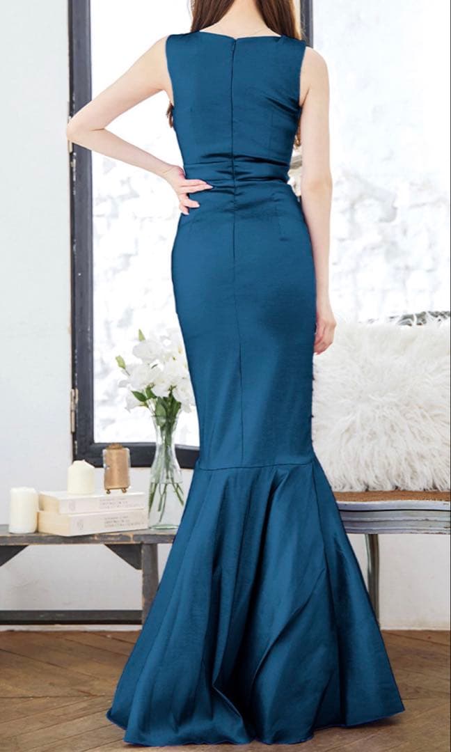 UNA VALERIE マーメイドドレス　ミッドナイトブルー