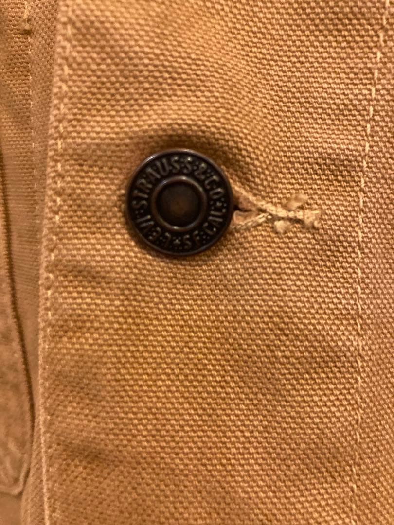 LEVI'S ダック地カバーオール！メイドイン香港！サイズ38！美品！90s!