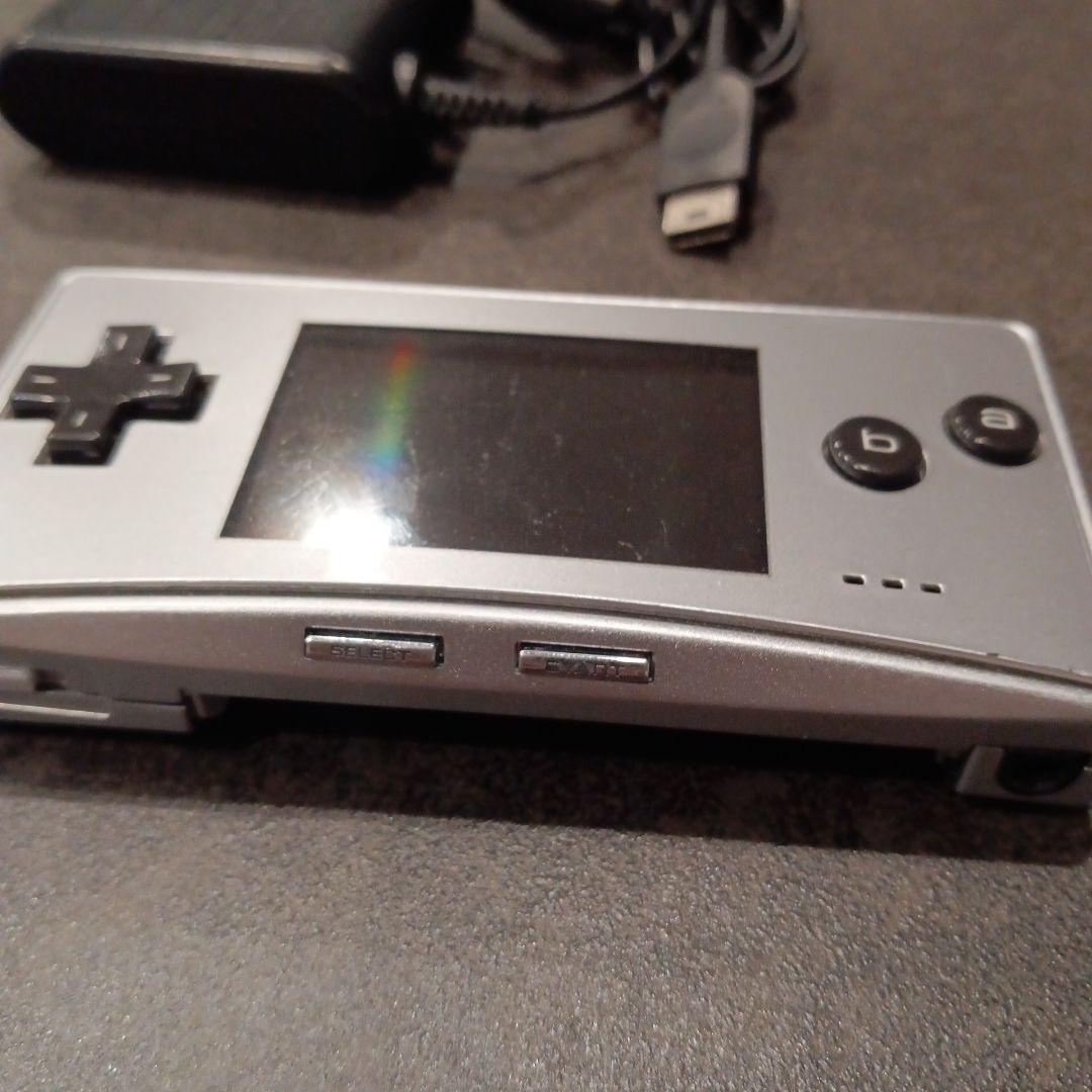 ゲームボーイミクロ 本体 シルバー 充電ケーブル付き