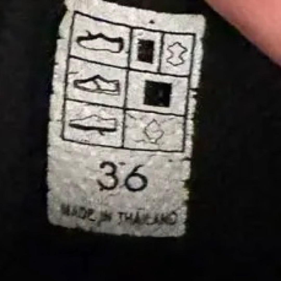 【最終価格】ノーネーム 美品 スピードジョガー 厚底 スニーカー レザー 黒36