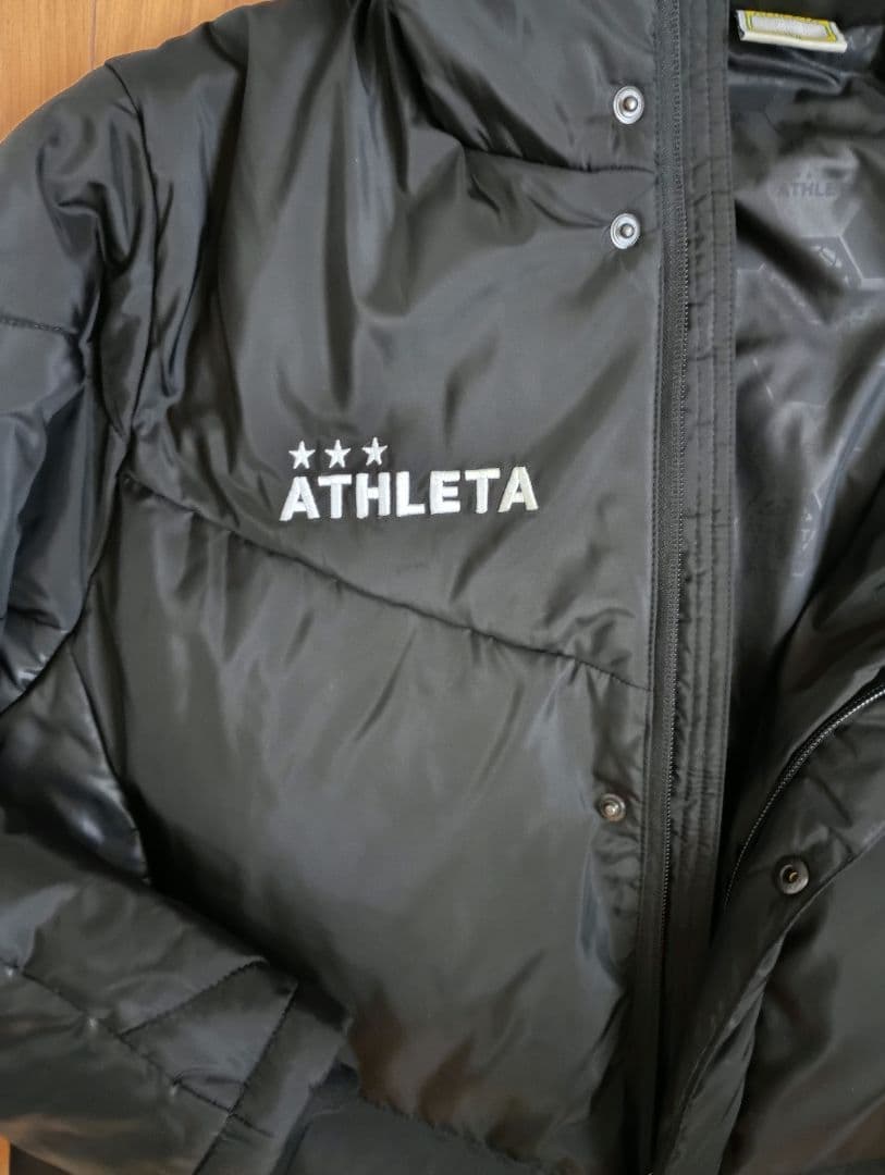 ATHLETA ジュニア ベンチコート ブラック 160