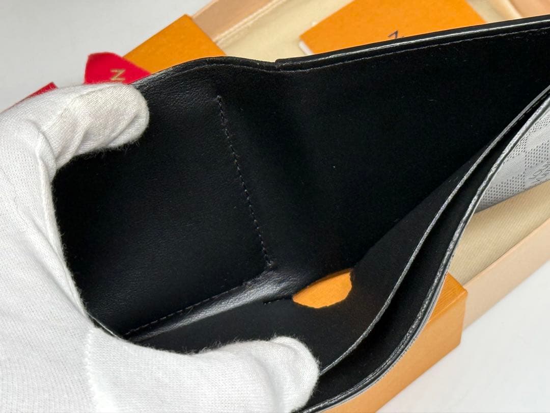 良品！ルイヴィトン　ダミエ・アンフィニ　ポルトフォイユ・マルコNM 黒