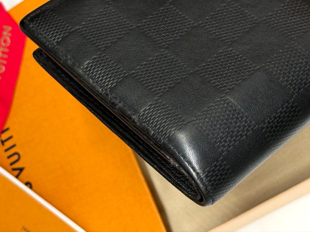 良品！ルイヴィトン　ダミエ・アンフィニ　ポルトフォイユ・マルコNM 黒