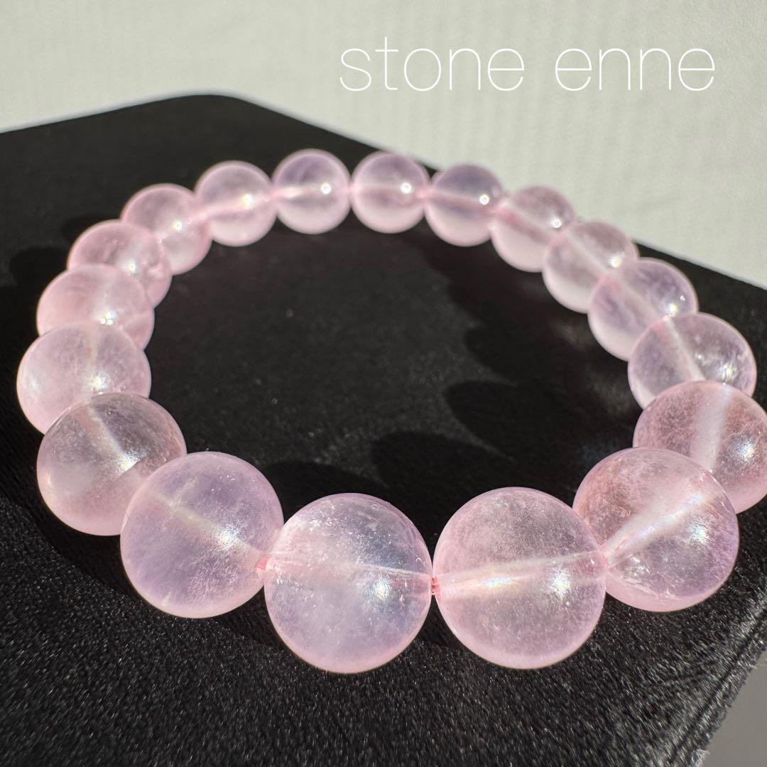 一点物　天然石　ピンク　モルガナイト　ブレスレット