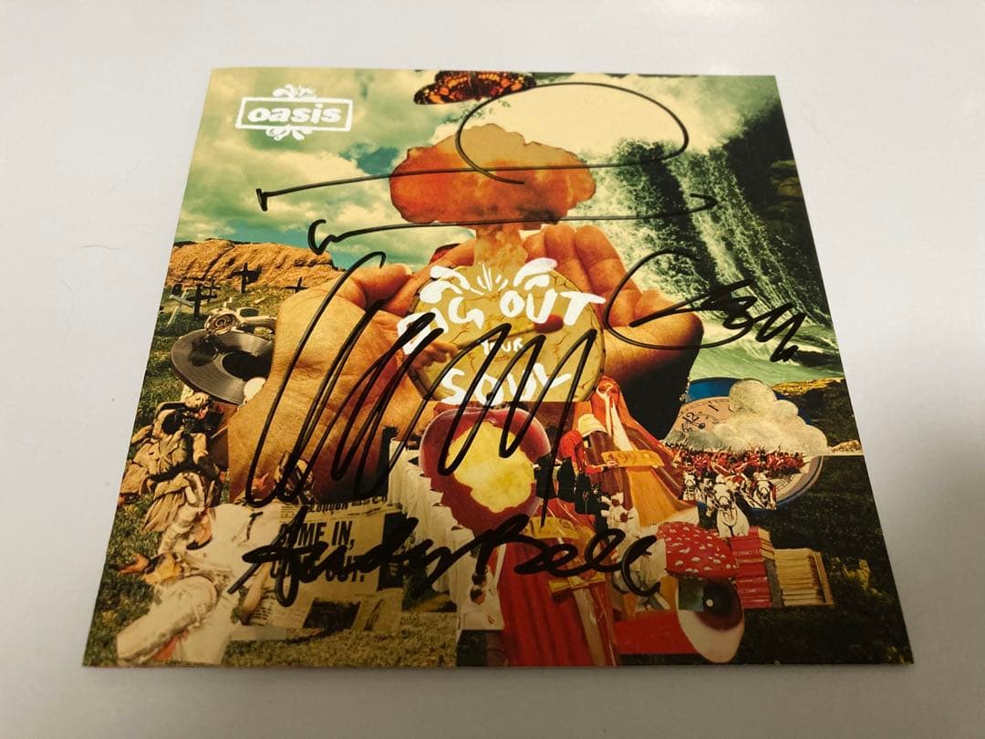 レア　オアシス　直筆サイン　oasis Liam Gallagher noel