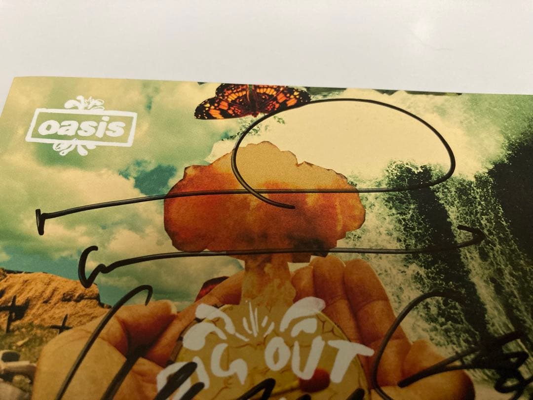 レア　オアシス　直筆サイン　oasis Liam Gallagher noel