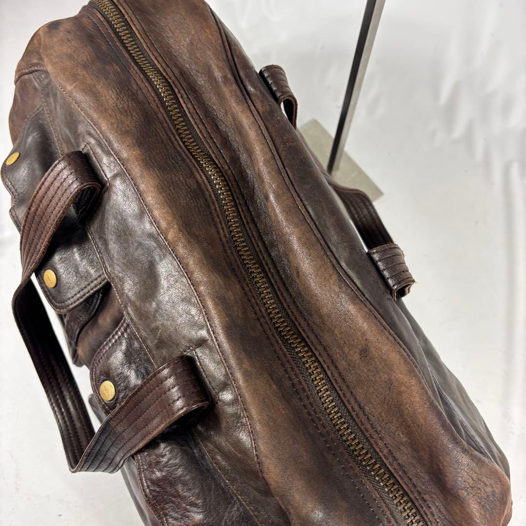 PORTER　ホースマン　ボストンバッグ　馬革　旅行　レザー 　吉田カバン 濃茶