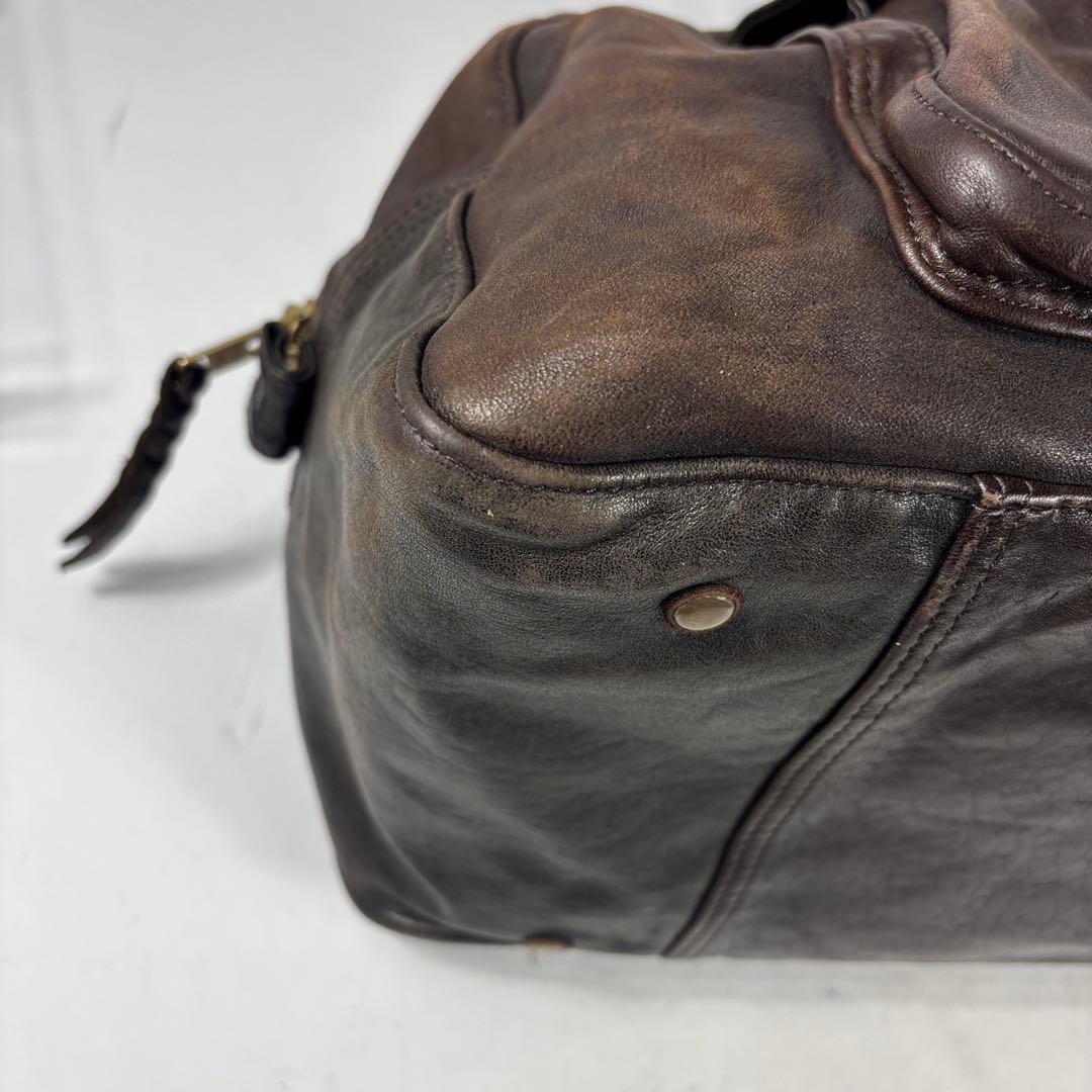 PORTER　ホースマン　ボストンバッグ　馬革　旅行　レザー 　吉田カバン 濃茶