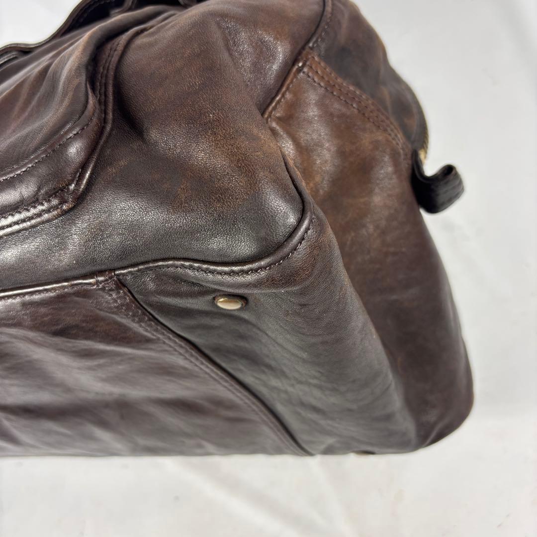 PORTER　ホースマン　ボストンバッグ　馬革　旅行　レザー 　吉田カバン 濃茶