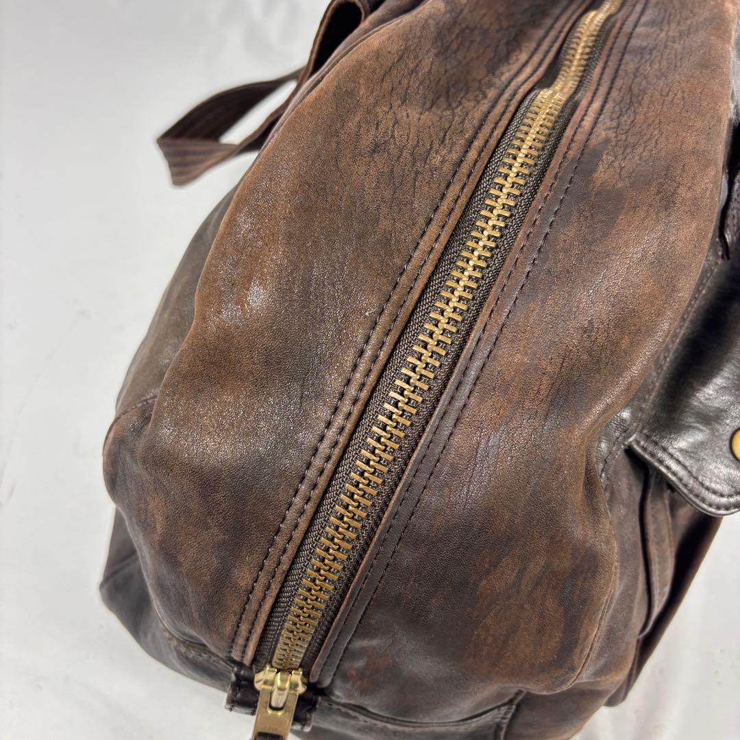 PORTER　ホースマン　ボストンバッグ　馬革　旅行　レザー 　吉田カバン 濃茶