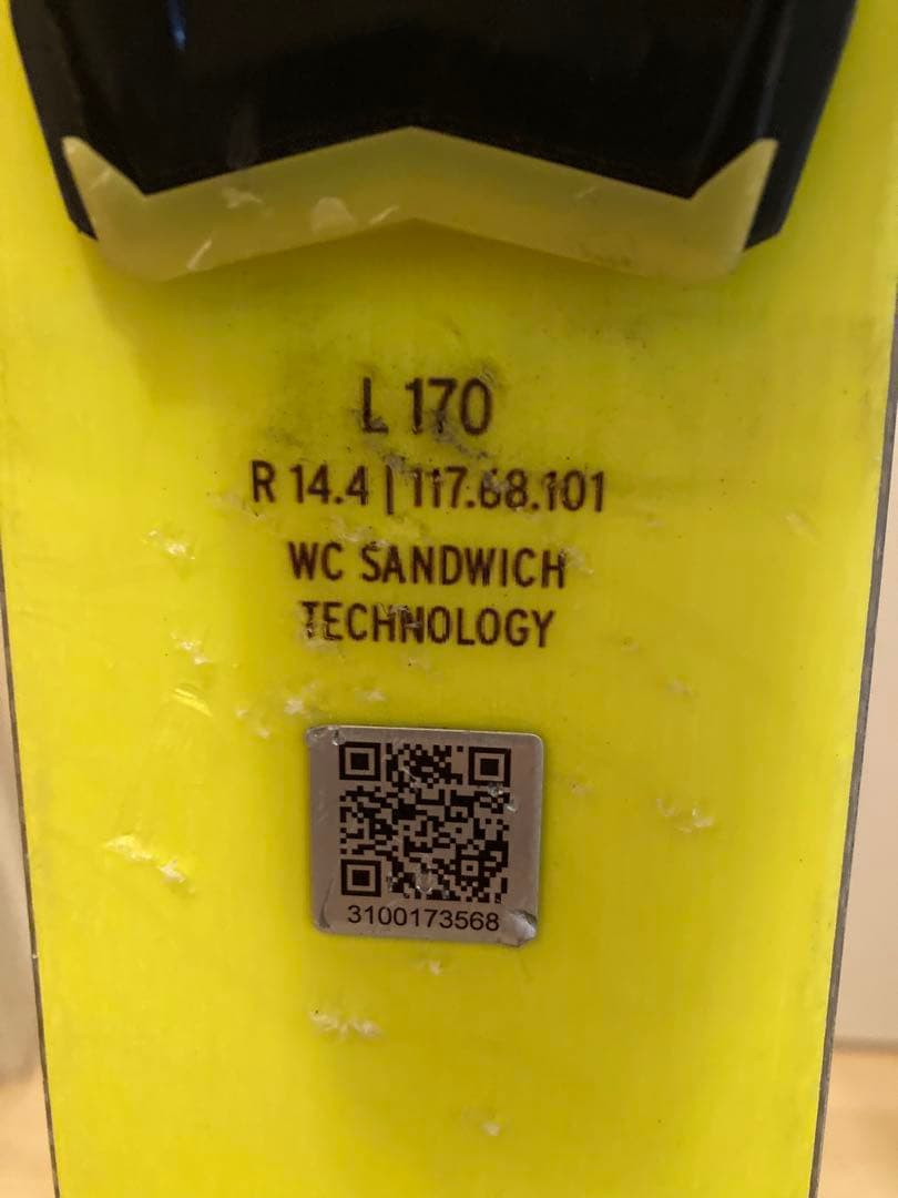 HEAD スキー板 WC REBEL'S i.GSR 170