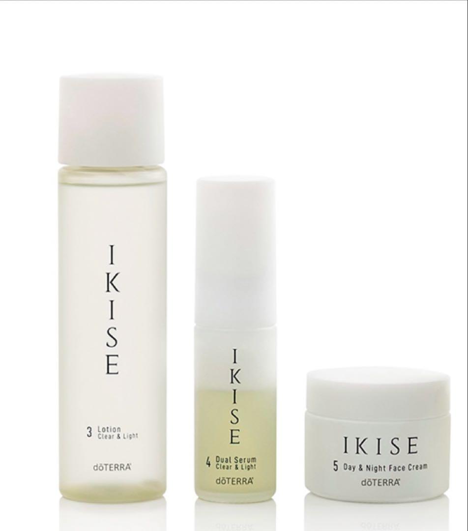 【特価】ドテラIKISEクリア&ライト　化粧水、美容液、保湿クリーム3点