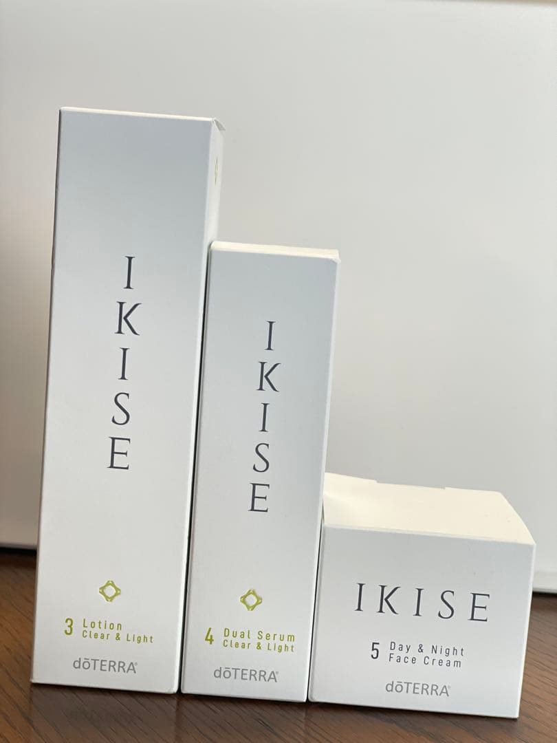 【特価】ドテラIKISEクリア&ライト　化粧水、美容液、保湿クリーム3点