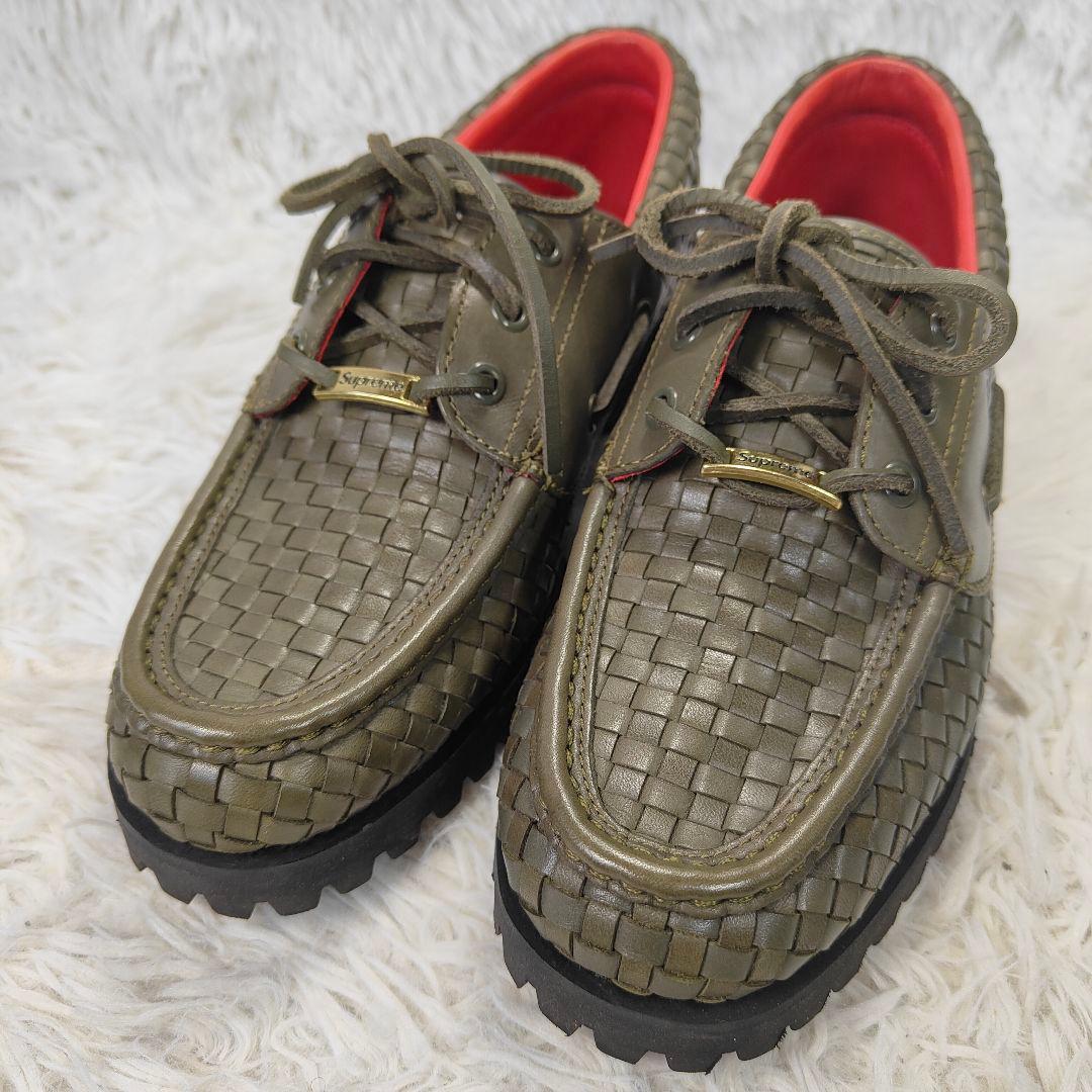 新品希少✨ティンバーランド × シュプリーム ウーブン3アイ ラグ 緑