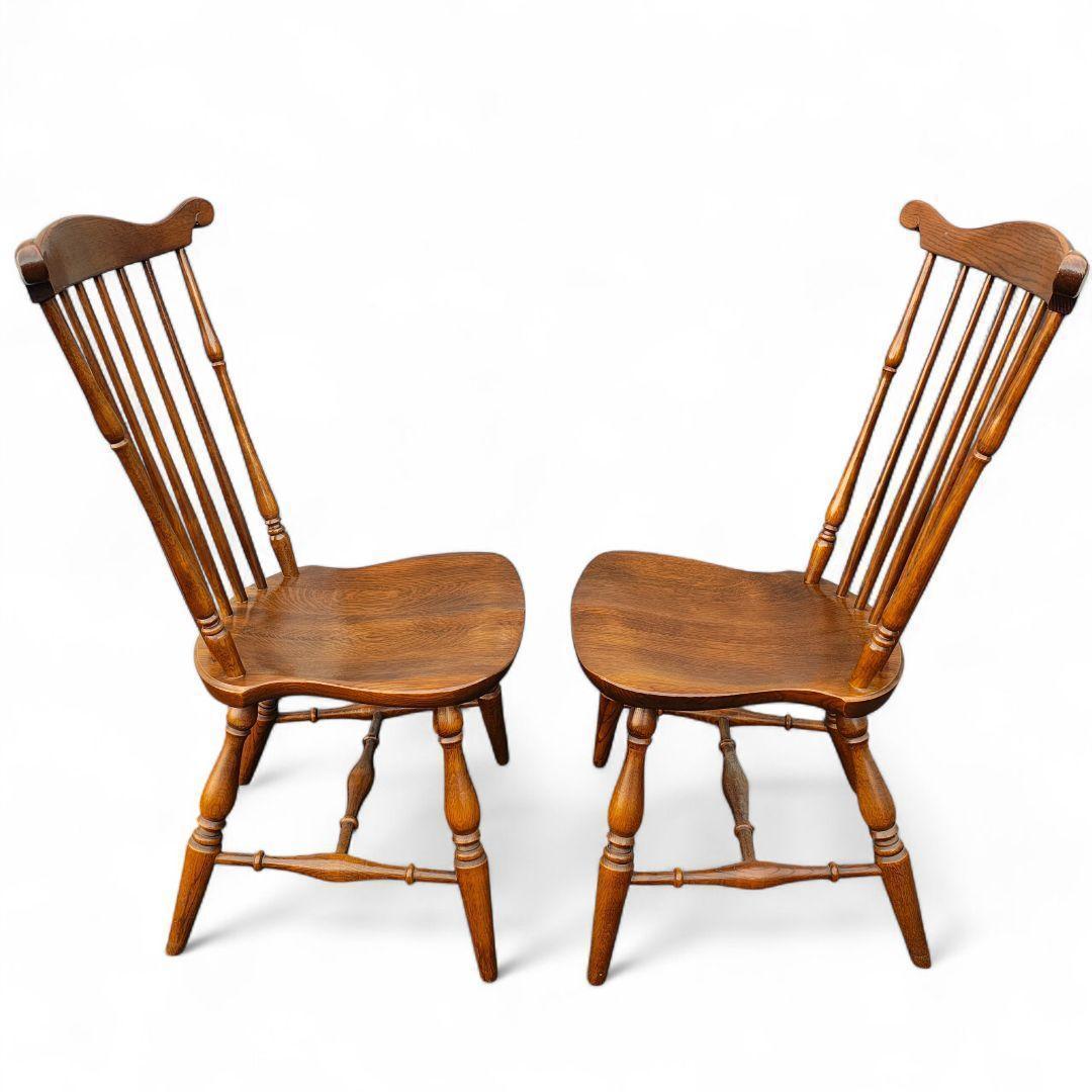 柏木工 ウィンザーチェア ダイニング ハイバック オーク材 2脚セット