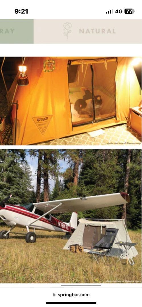 【超希少品】スプリングバーコンパクトテントSpringbar 【入手困難正規品】
