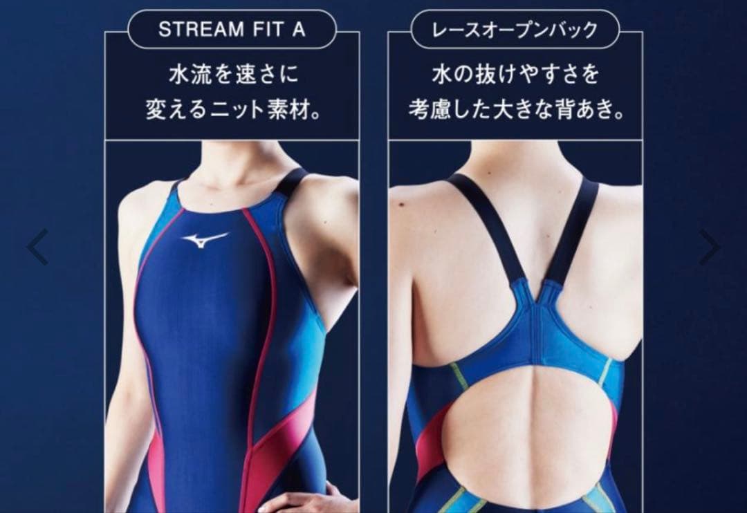 Mizuno スポーツ用水着 ネイビー