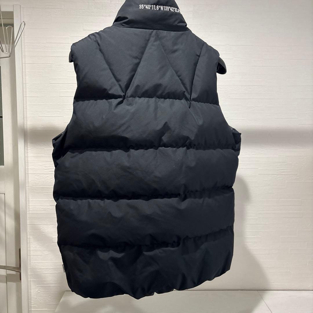 値下げ！　WTAPS ブラック ダウンベスト サイズX02