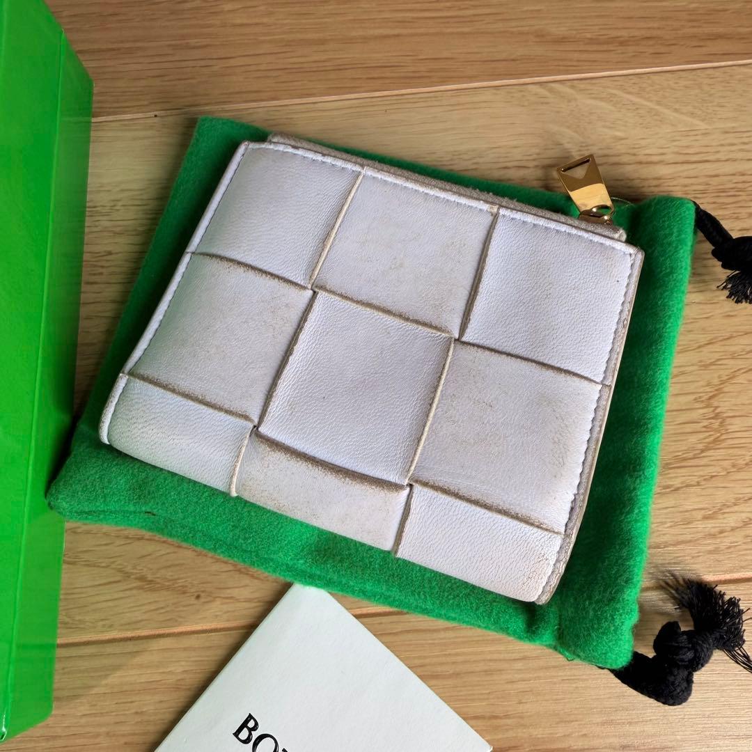 BOTTEGA VENETA ボッテガヴェネタ 二つ折り財布 パープル