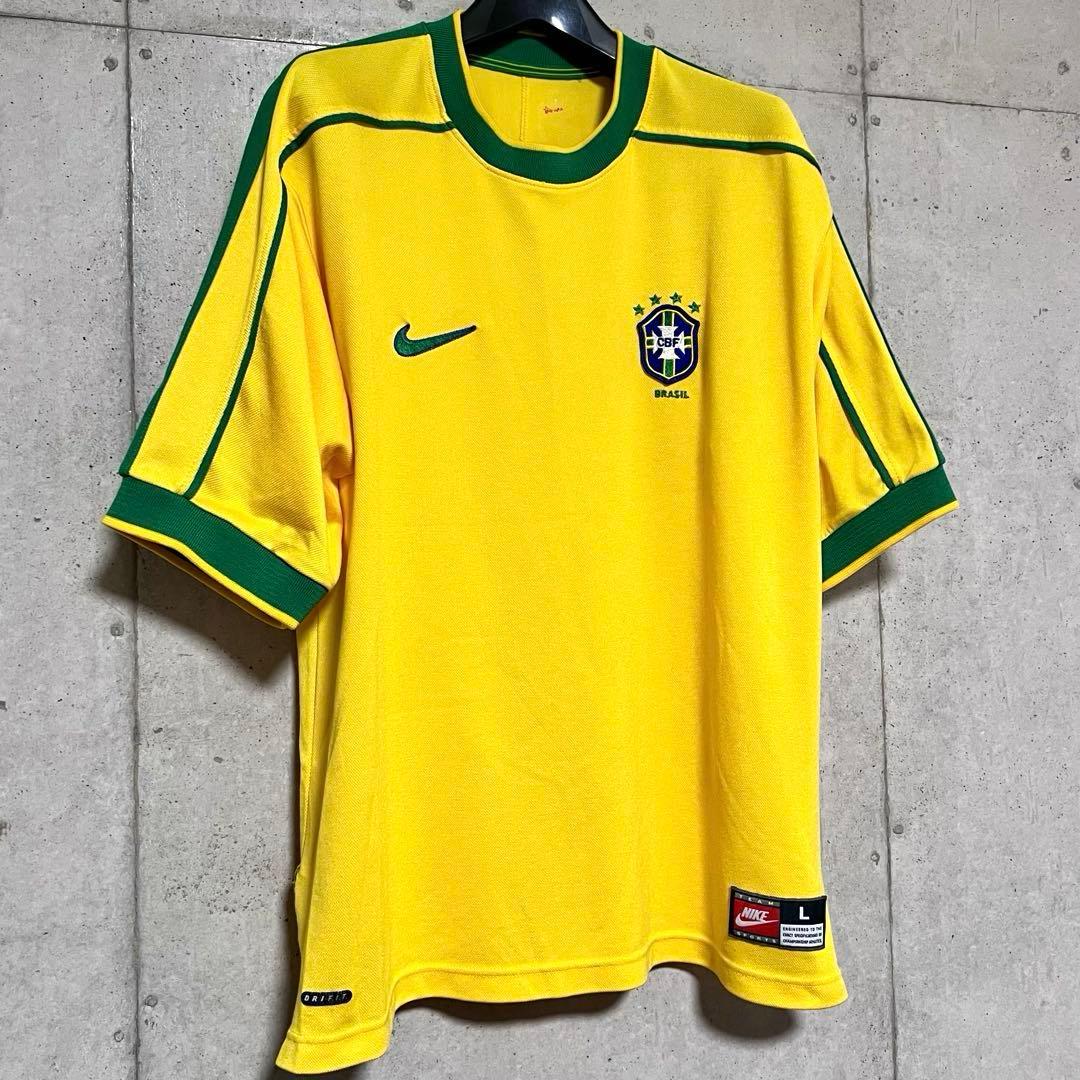 【美品/当時物】1998 ブラジル代表 ホームユニフォーム【Lサイズ】英国製