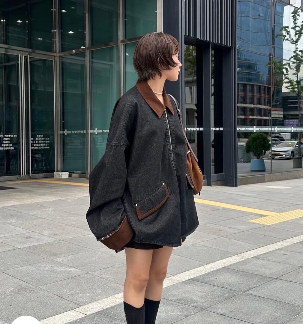 【Knuth Marf】denim overshirtjacket unisex