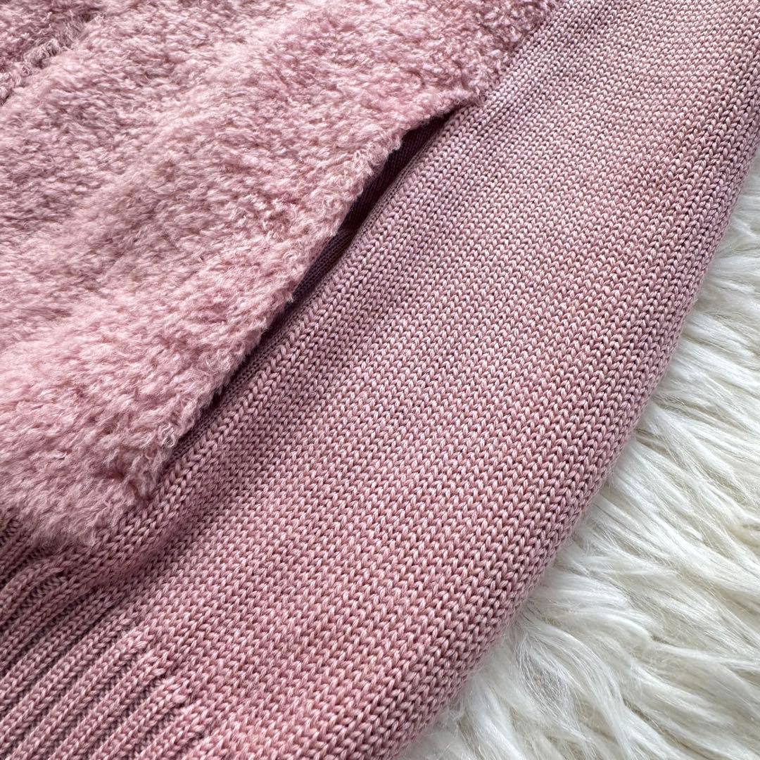 M'S GRACY ふわもこ♡フード付きニットパーカー 可愛いピンク* 38