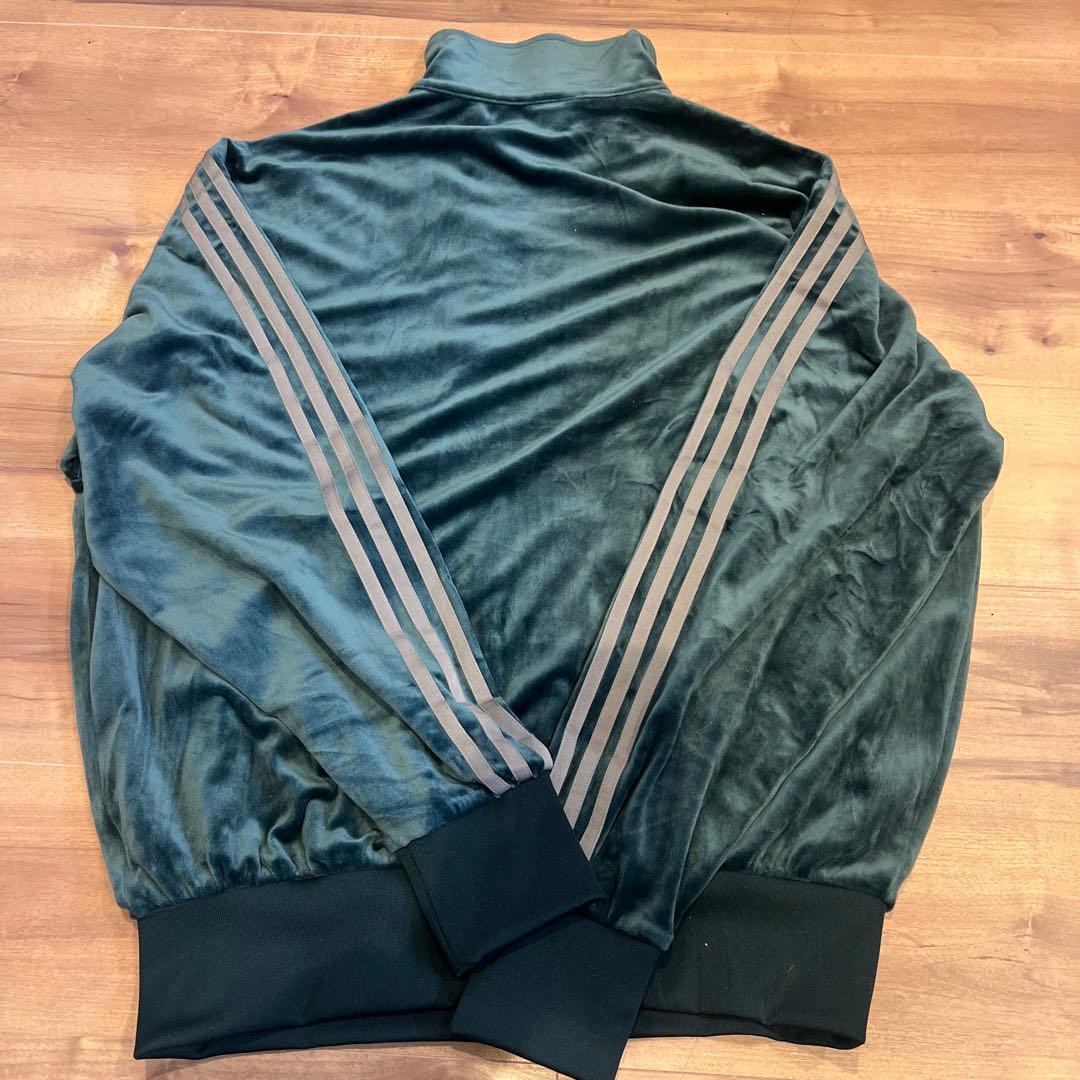 adidasファイヤーバードベロアトラックジャケット　グリーン