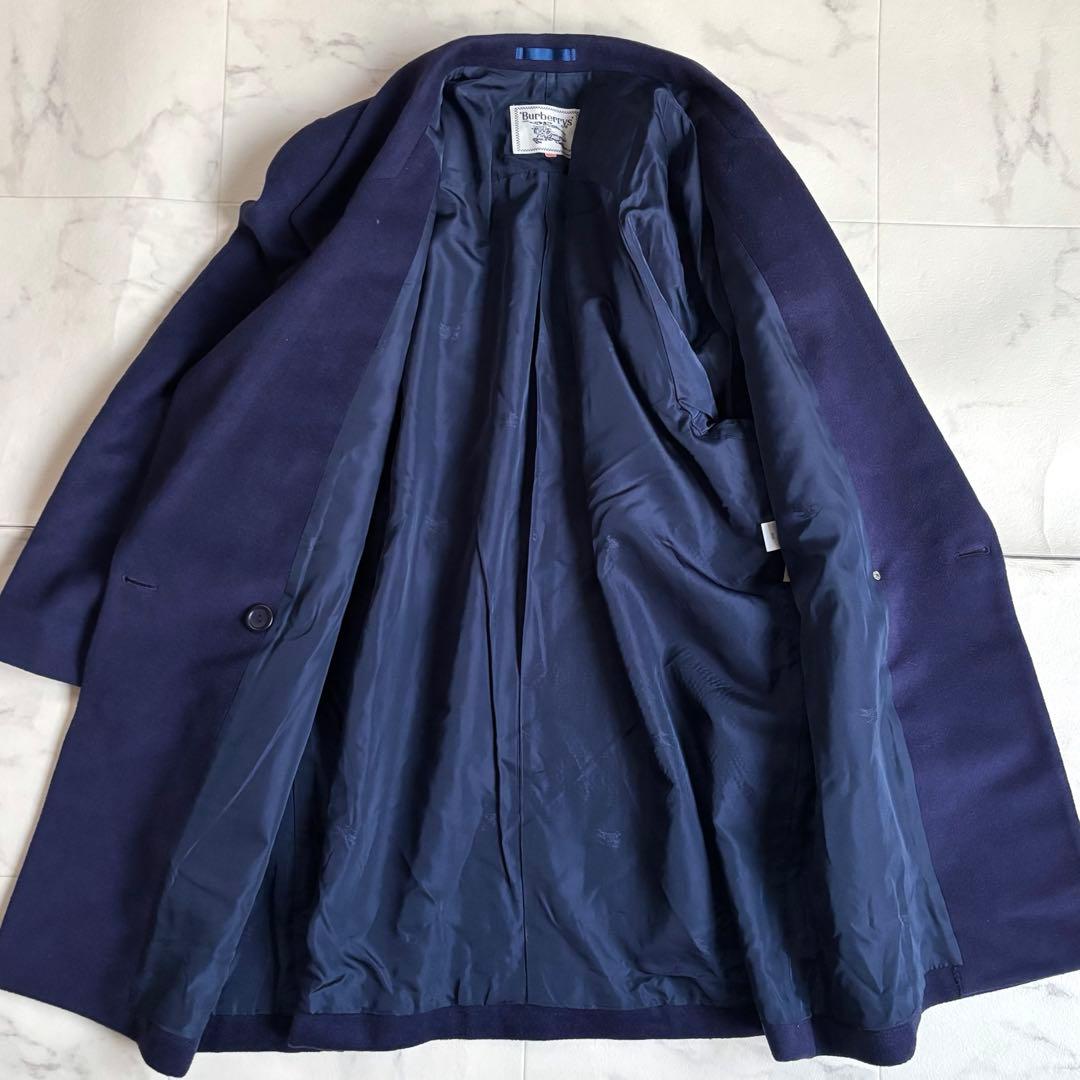 Burberry バーバリーズ カシミヤ混 ダブル チェスター コート 11号