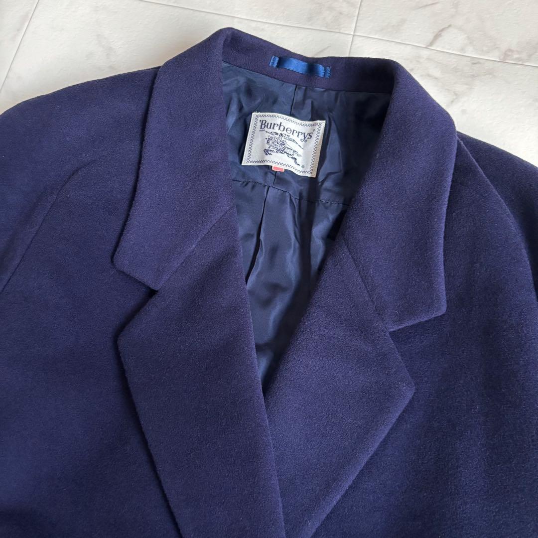 Burberry バーバリーズ カシミヤ混 ダブル チェスター コート 11号