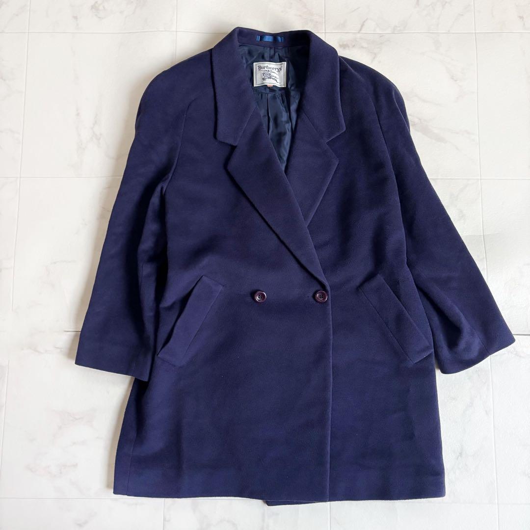Burberry バーバリーズ カシミヤ混 ダブル チェスター コート 11号