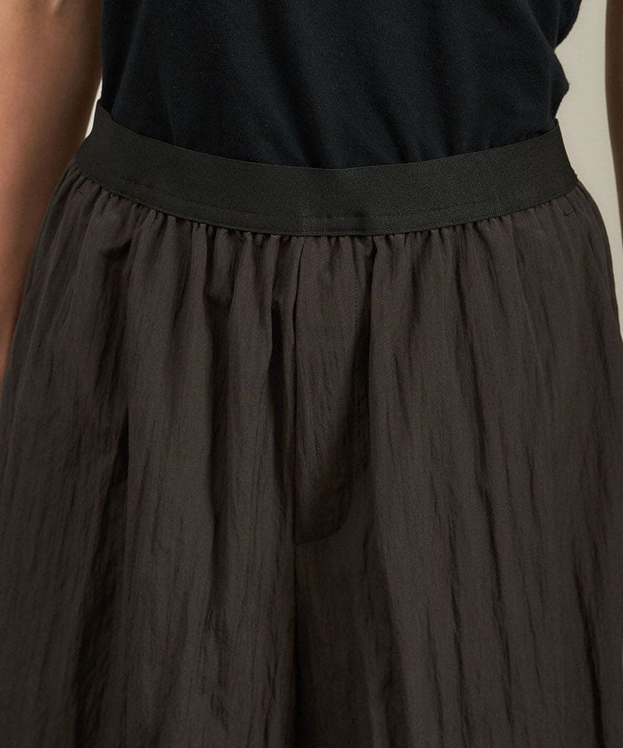 SALON adam et rope' ウールナイロンワッシャーパンツ