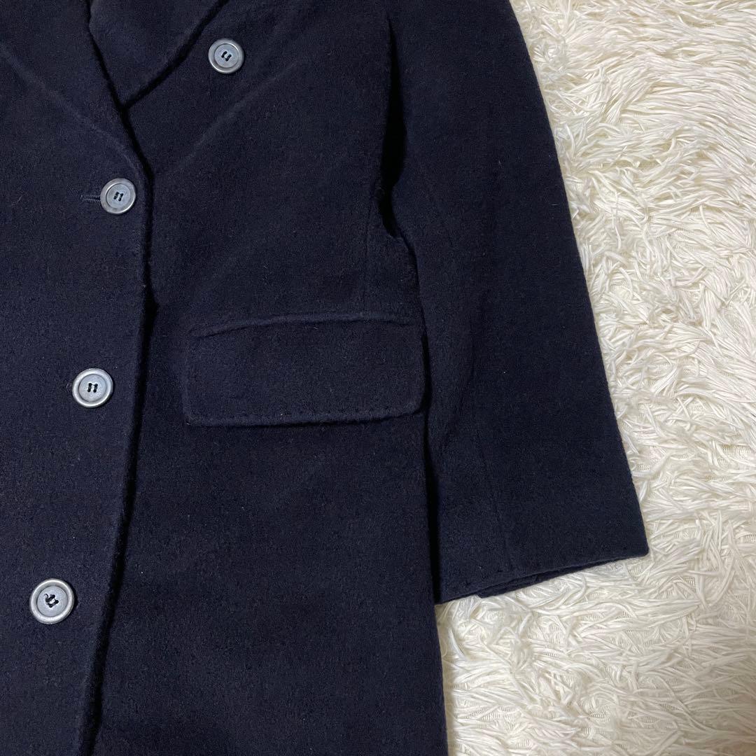 【Emem】マックスマーラ ダブルチェスターコート ロング　カシミヤ混