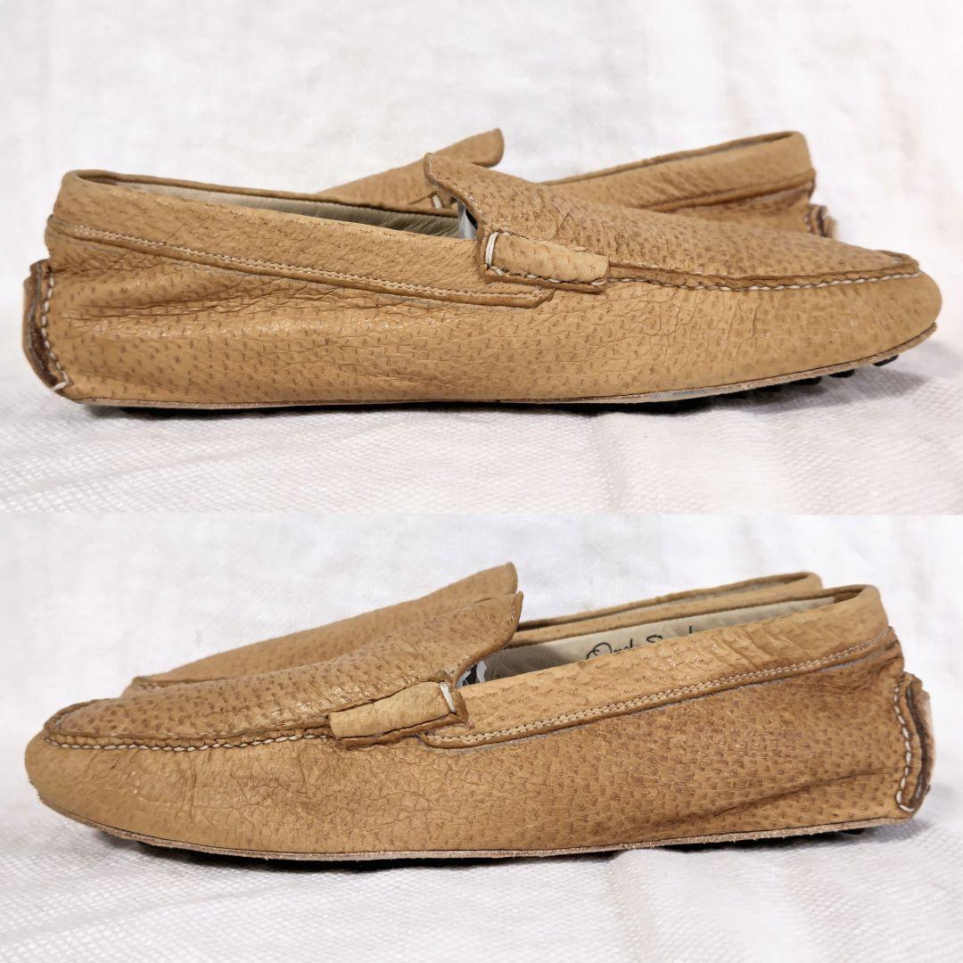 サントーニSantoniペッカリーレザードライビングドレスシューズ9