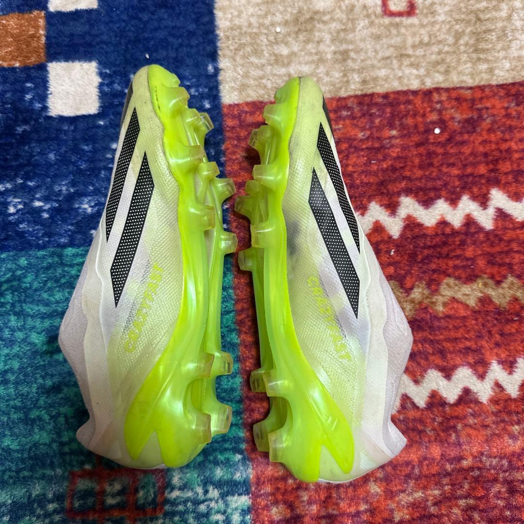 アディダス サッカーシューズ スパイク ホワイト/イエローX