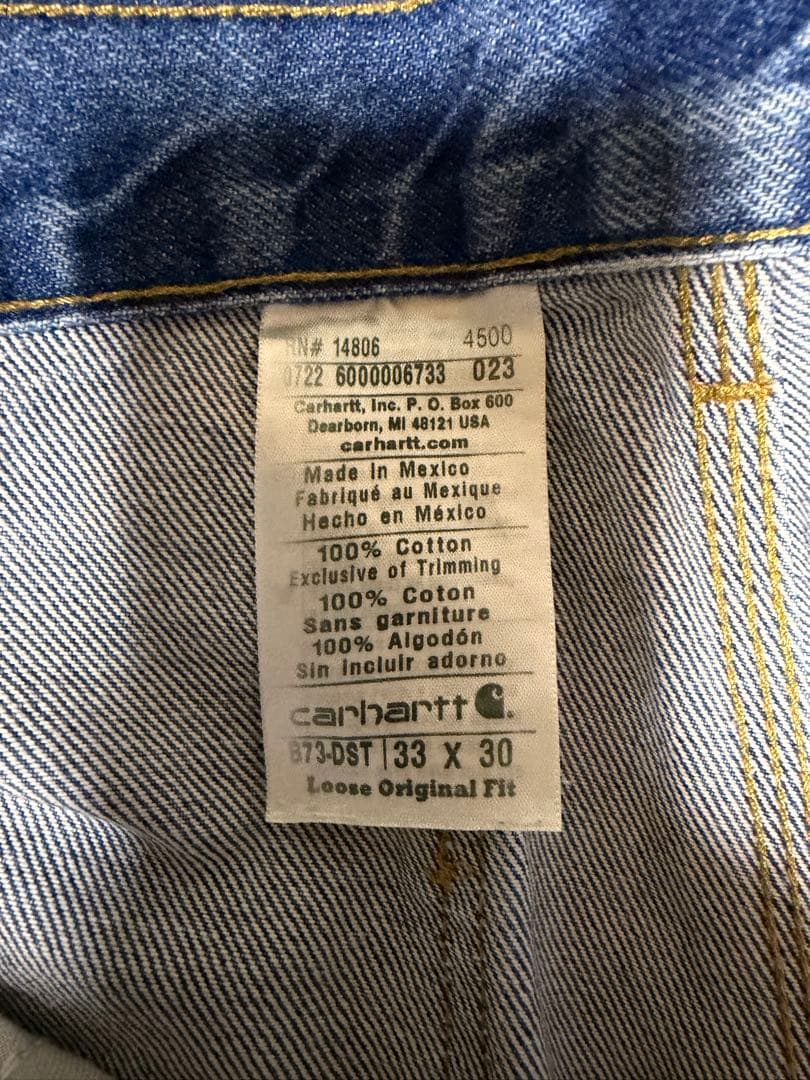 Carhartt ダブルニー デニム 33×30